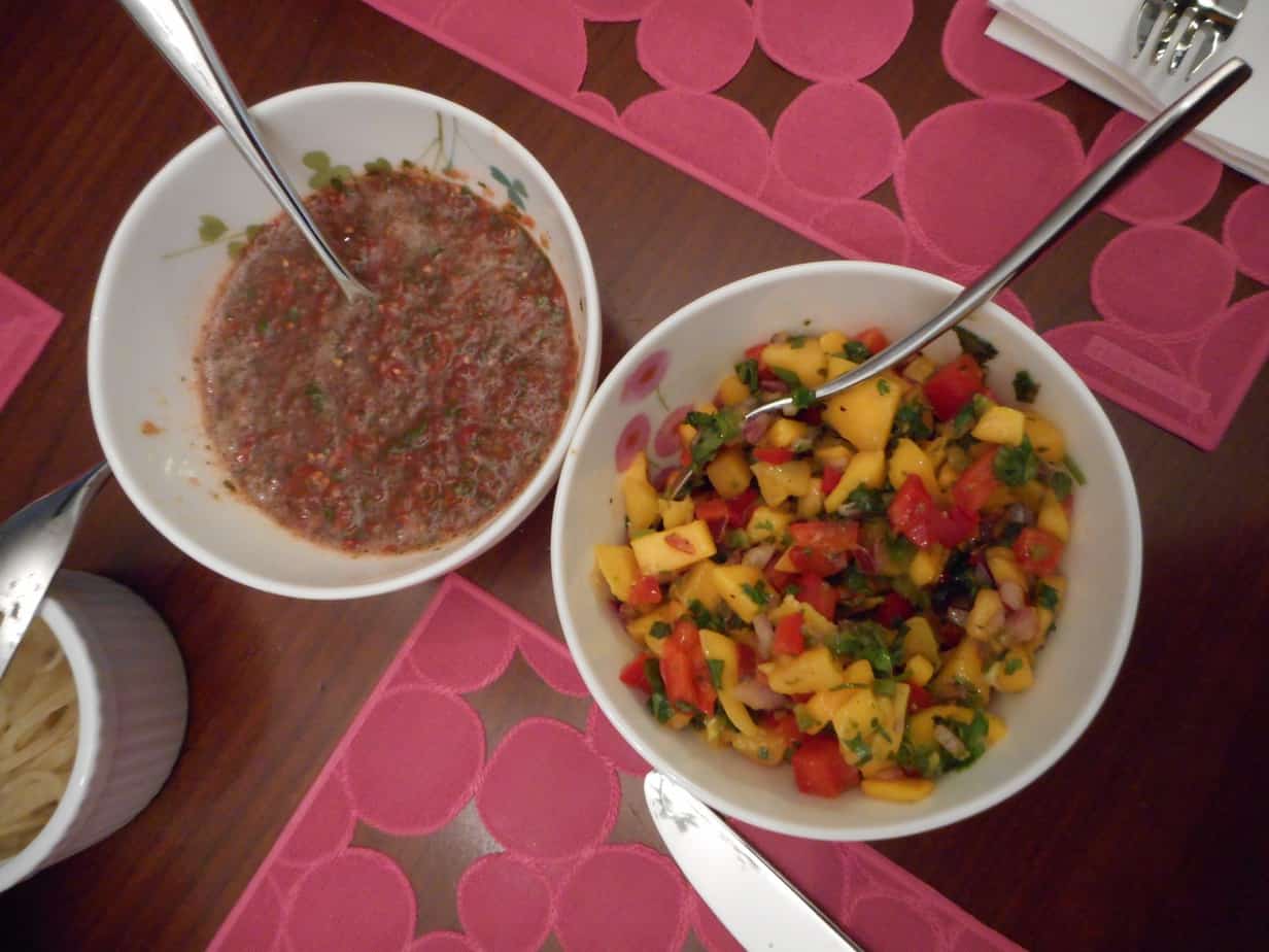 Salsa Two Ways – Sweet and Spicy