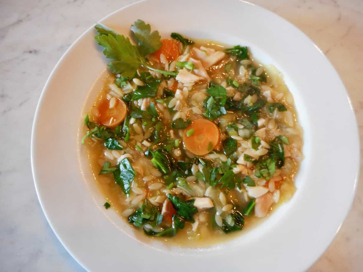 Quick Chicken Orzo Vegetable Soup