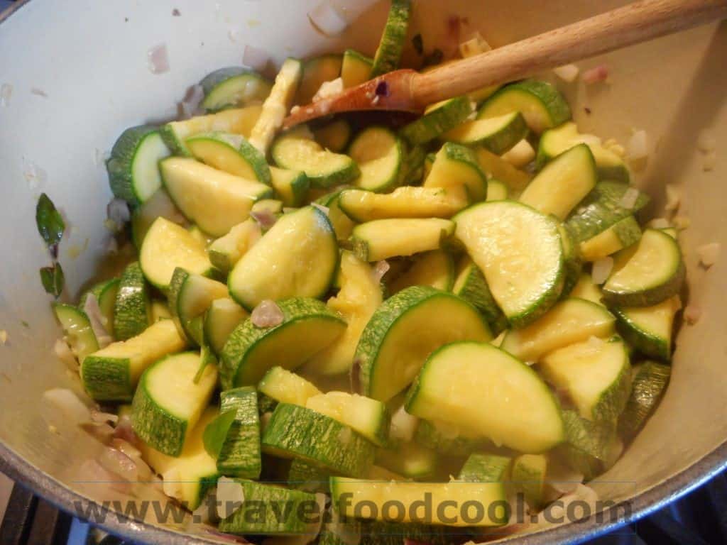 Cook another 5 minutes until zucchini starts to get soft