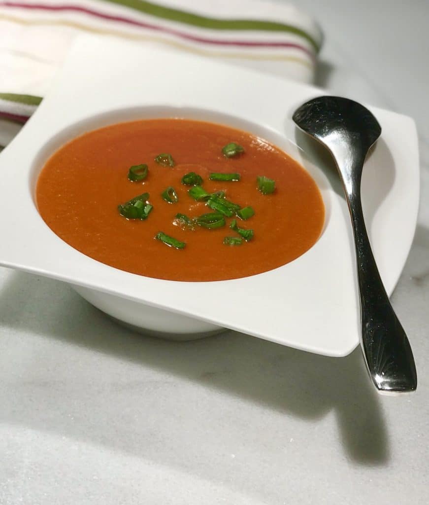 Instant Pot Tomato Chickpea Soup TravelFoodCool