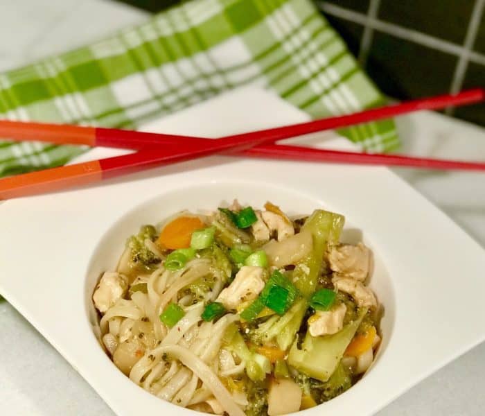 Instant Pot Chicken, Vegetables and Rice Noodles