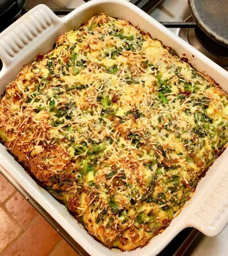 Italian Sausage Rapini Bread Bake