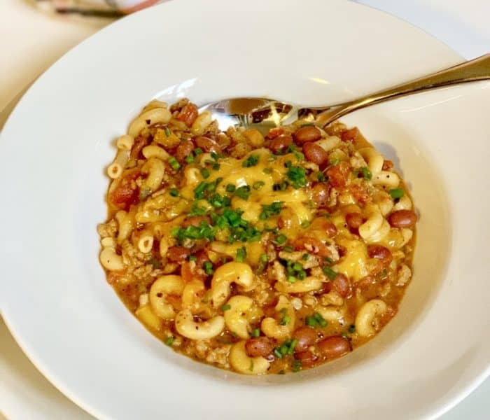 Instant Pot Chicken Chili Mac and Cheese