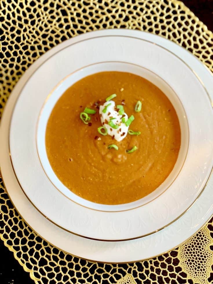 Moroccan Red Lentil Soup (Instant Pot and Slow Cooker)