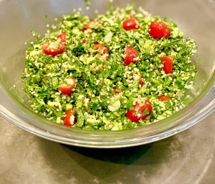 Quick Quinoa Tabbouleh Salad