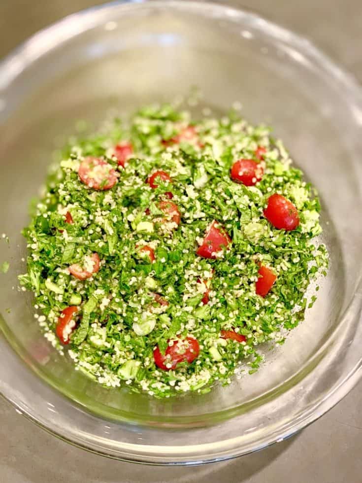 Quick Quinoa Tabbouleh Salad