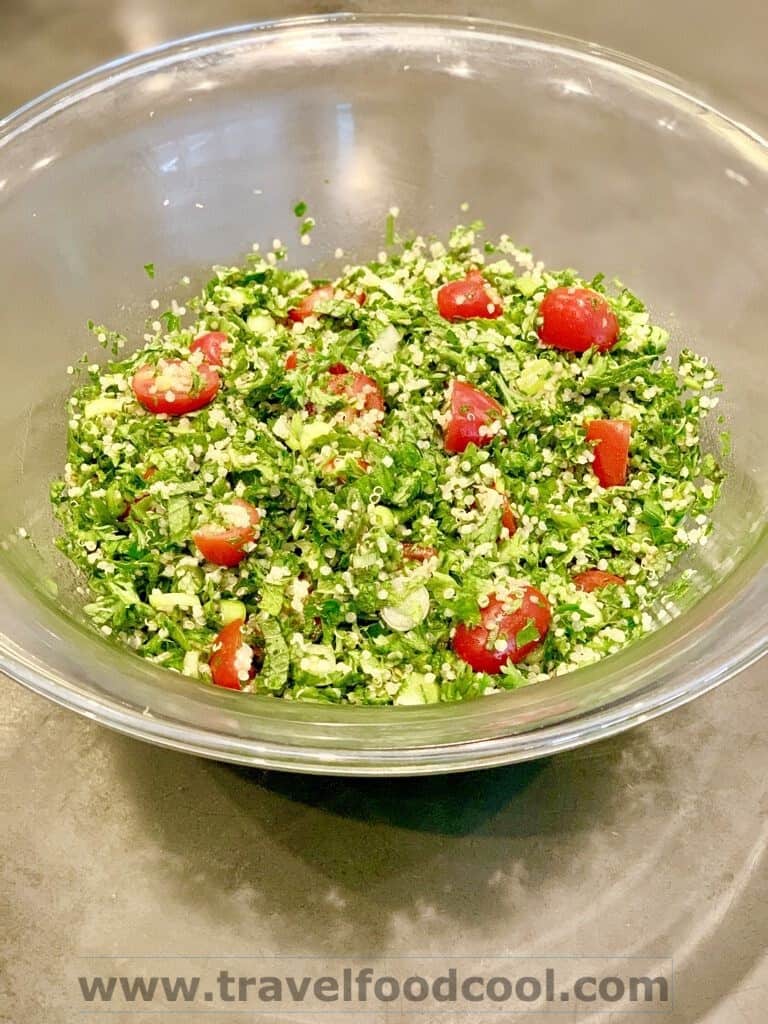 Quick Quinoa Tabbouleh Salad TravelFoodCool