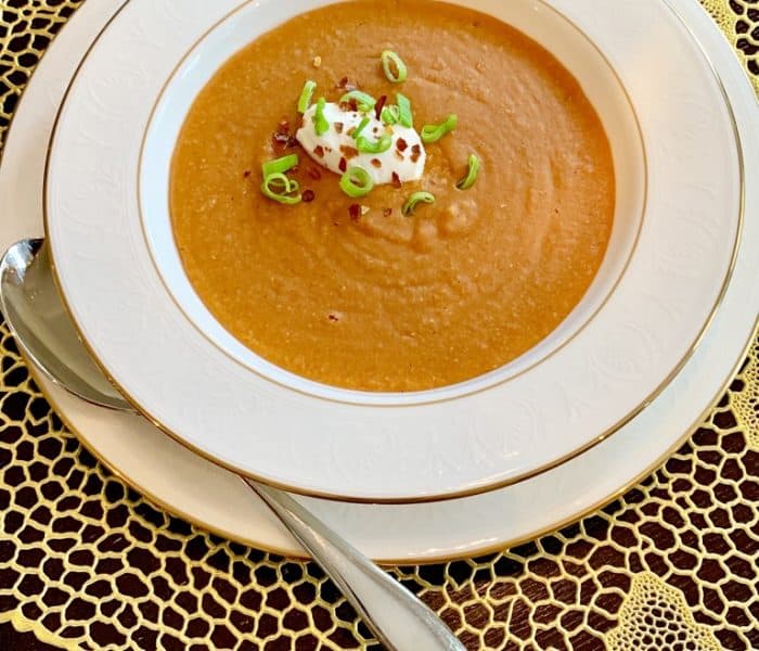 Moroccan Red Lentil Soup (Instant Pot and Slow Cooker)